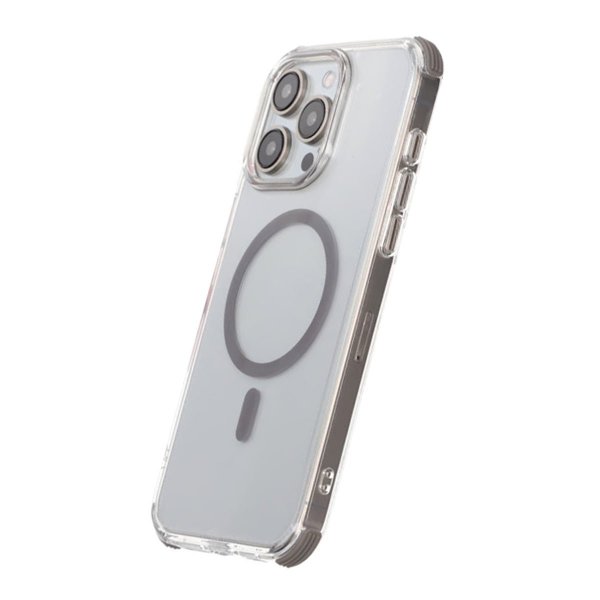 Rvelon iPhone 15 Pro Deksel Forsterkede hjørner Grå