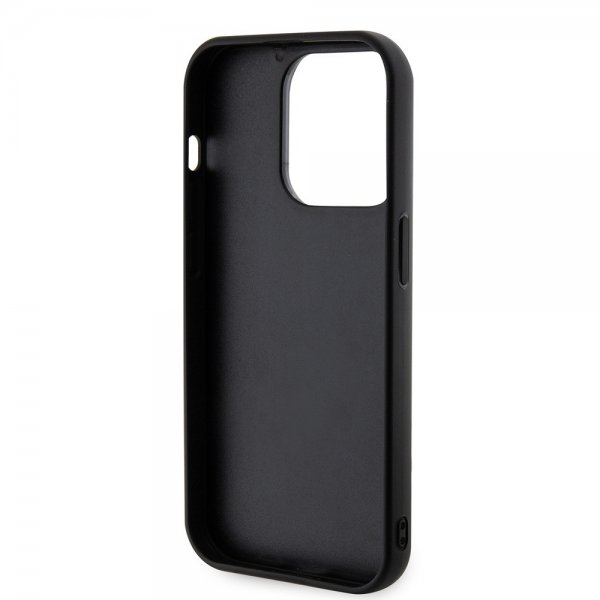 Karl Lagerfeld iPhone 15 Pro Deksel 3D Rubber Karl Svart