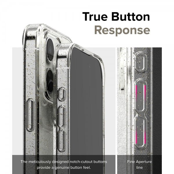Ringke iPhone 15 Pro Deksel Air Glitter Clear