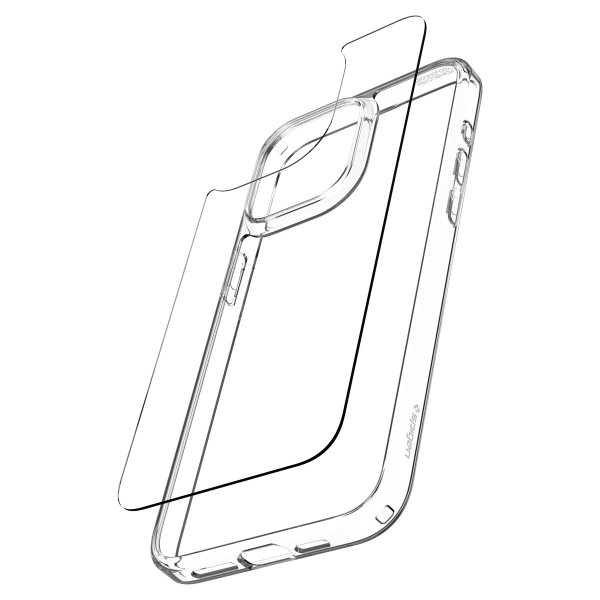 Spigen iPhone 15 Pro Deksel Air Skin Hybrid Crystal Clear