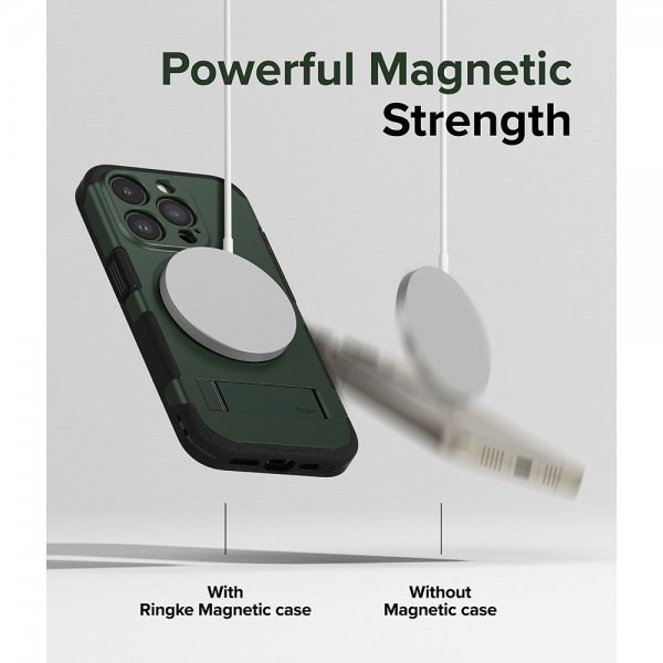 Ringke iPhone 15 Pro Deksel Alles MagSafe Dark Green