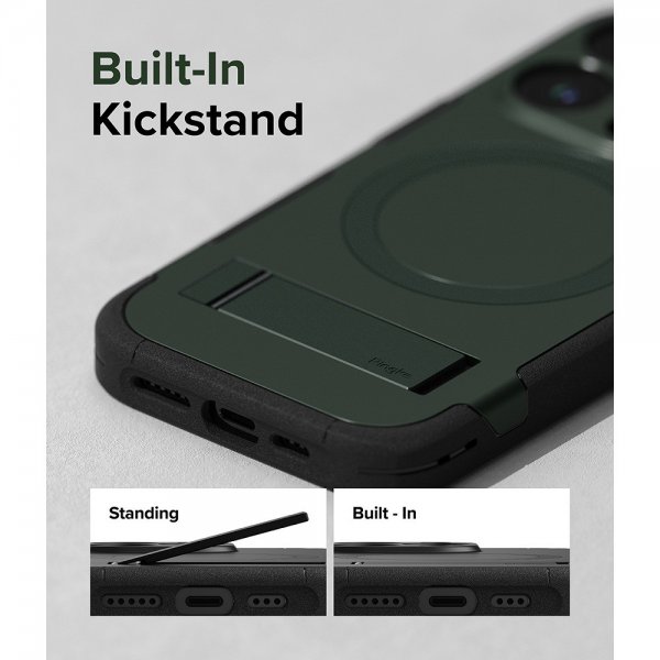 Ringke iPhone 15 Pro Deksel Alles MagSafe Dark Green
