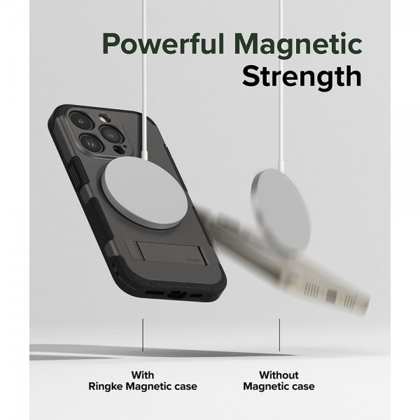 Ringke iPhone 15 Pro Deksel Alles MagSafe Gun Metal