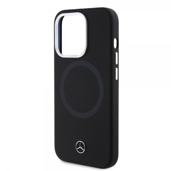 Mercedes Benz iPhone 15 Pro Deksel Bicolor MagSafe Svart