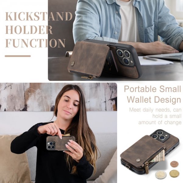 CaseMe iPhone 15 Pro Deksel C20 Series Kaffe