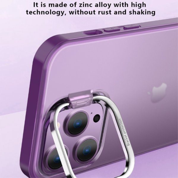 X-Level iPhone 15 Pro Deksel Camera Frame Kickstand Blå