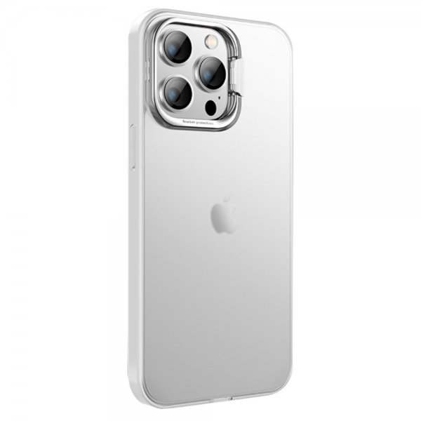 X-Level iPhone 15 Pro Deksel Camera Frame Kickstand Transparent