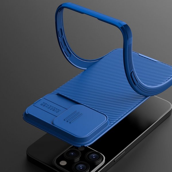 Nillkin iPhone 15 Pro Deksel CamShield Blå