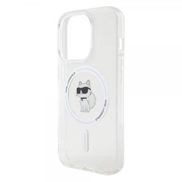 Karl Lagerfeld iPhone 15 Pro Deksel Choupette MagSafe Transparent
