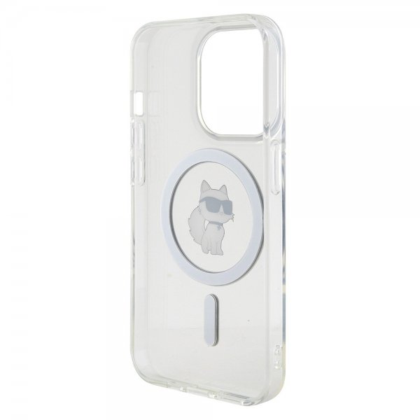 Karl Lagerfeld iPhone 15 Pro Deksel Choupette MagSafe Transparent