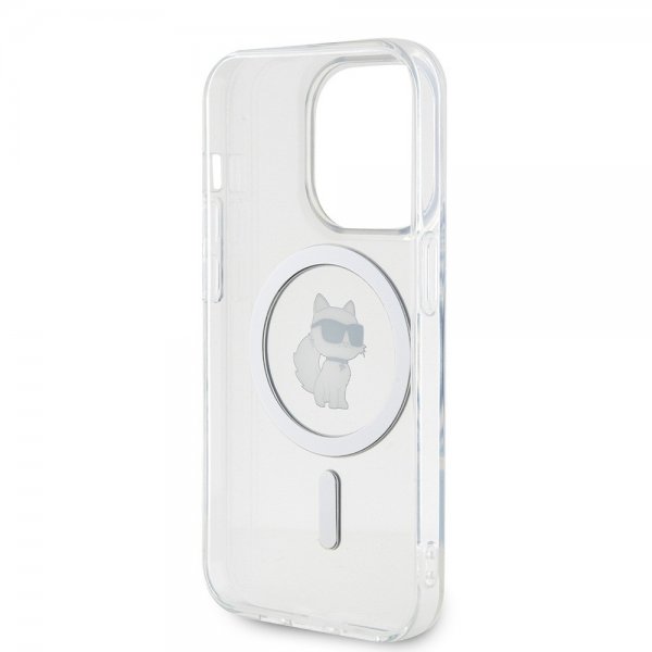 Karl Lagerfeld iPhone 15 Pro Deksel Choupette MagSafe Transparent