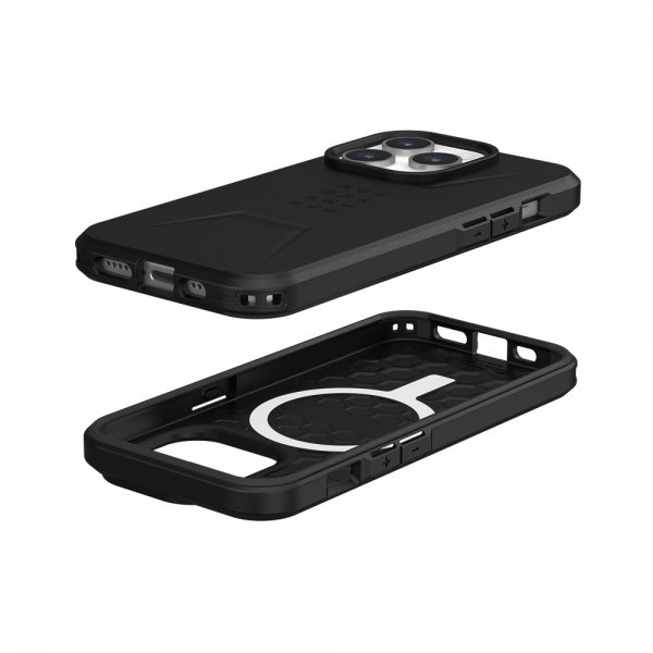 Urban Armor Gear (UAG) iPhone 15 Pro Deksel Civilian MagSafe Svart