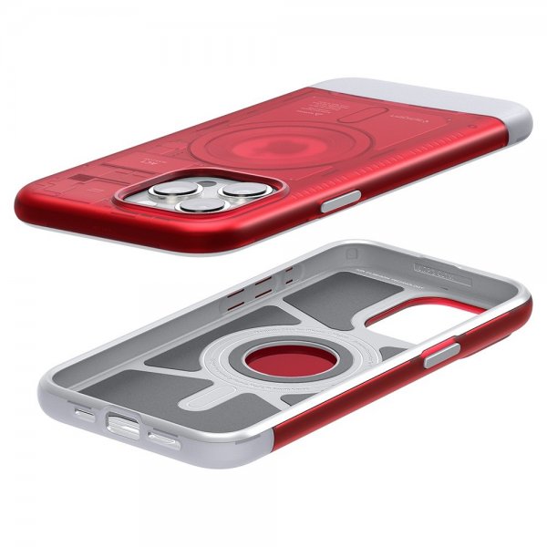 Spigen iPhone 15 Pro Deksel Classic C1 MagFit Ruby