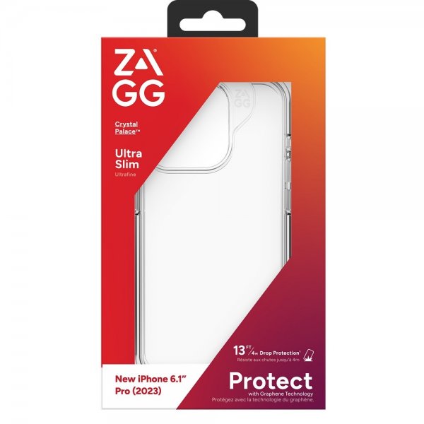 Zagg iPhone 15 Pro Deksel Crystal Palace Transparent
