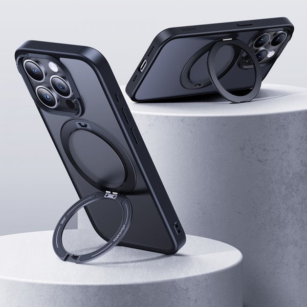 Baseus iPhone 15 Pro Deksel CyberLoop MagSafe Svart