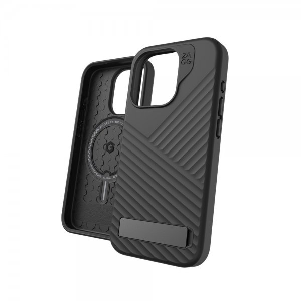 Zagg iPhone 15 Pro Deksel Denali Snap Kickstand Svart