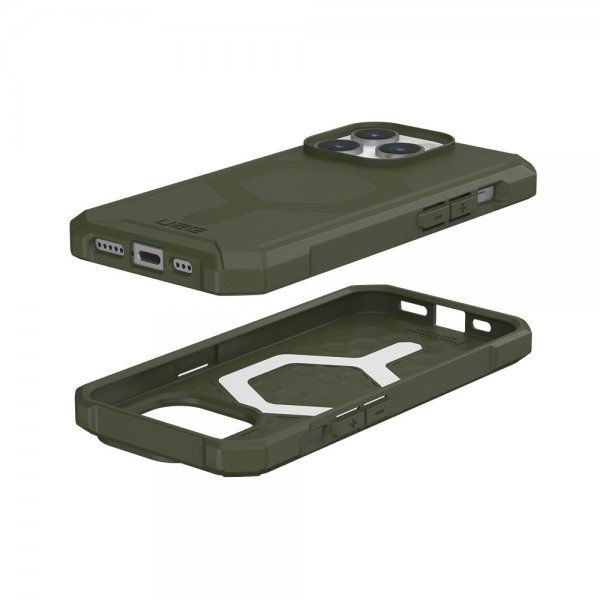 Urban Armor Gear (UAG) iPhone 15 Pro Deksel Essential Armor MagSafe Olive Drab