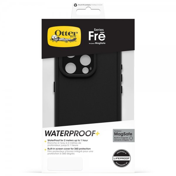 Otterbox iPhone 15 Pro Deksel Fre MagSafe Svart