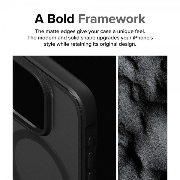 Ringke iPhone 15 Pro Deksel Fusion Bold Magnetic Matte Black