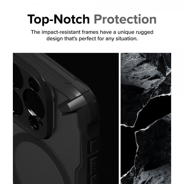 Ringke iPhone 15 Pro Deksel Fusion X Magnetic Matte Black