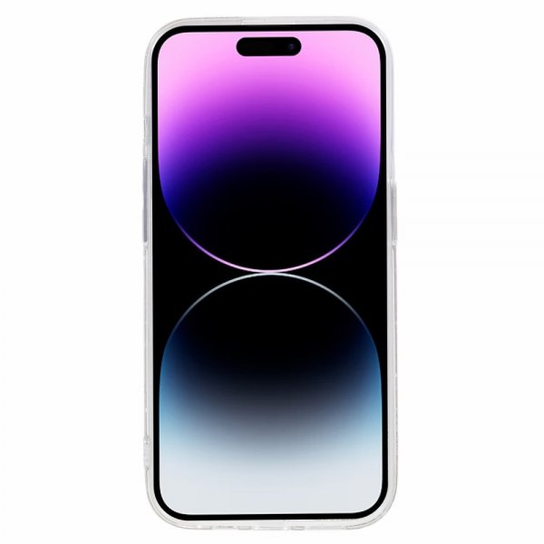 iPhone 15 Pro Deksel Glitterpaljetter Gull
