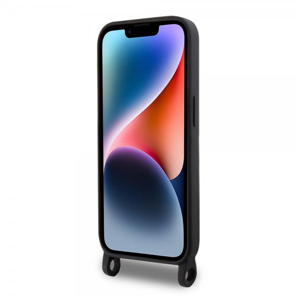 Karl Lagerfeld iPhone 15 Pro Deksel Ikonik Crossbody Svart