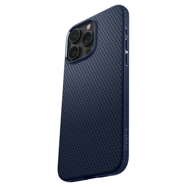 Spigen iPhone 15 Pro Deksel Liquid Air Navy Blue