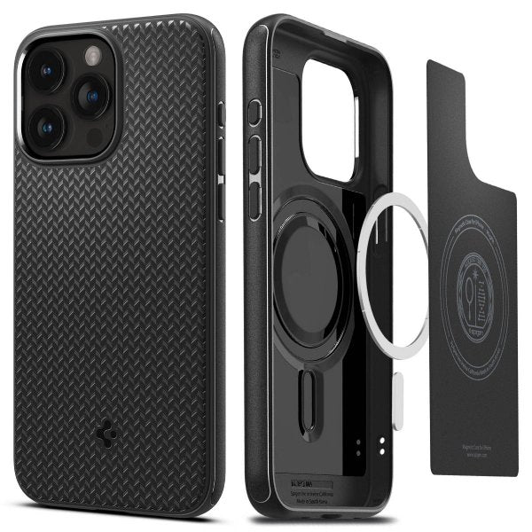 Spigen iPhone 15 Pro Deksel Mag Armor MagFit Matte Black