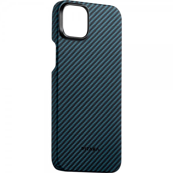 Pitaka iPhone 15 Pro Deksel MagEZ Case 4 Black/Blue Twill