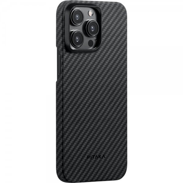 Pitaka iPhone 15 Pro Deksel MagEZ Case 4 Black/Grey Twill