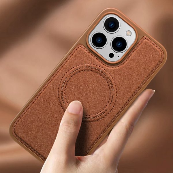 X-Level iPhone 15 Pro Deksel MagSafe Denim Jacket Blå