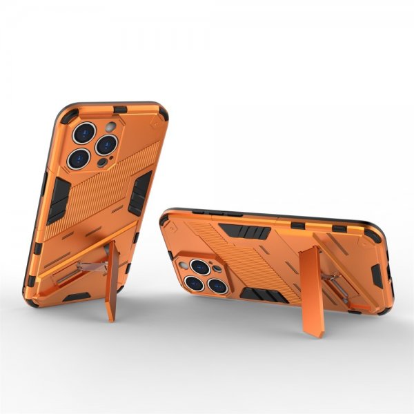 iPhone 15 Pro Deksel med Stativ Oransje