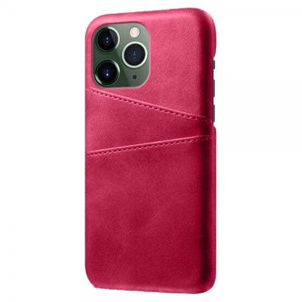 iPhone 15 Pro Deksel med To Kortlommer Magenta