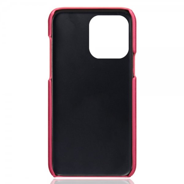 iPhone 15 Pro Deksel med To Kortlommer Magenta