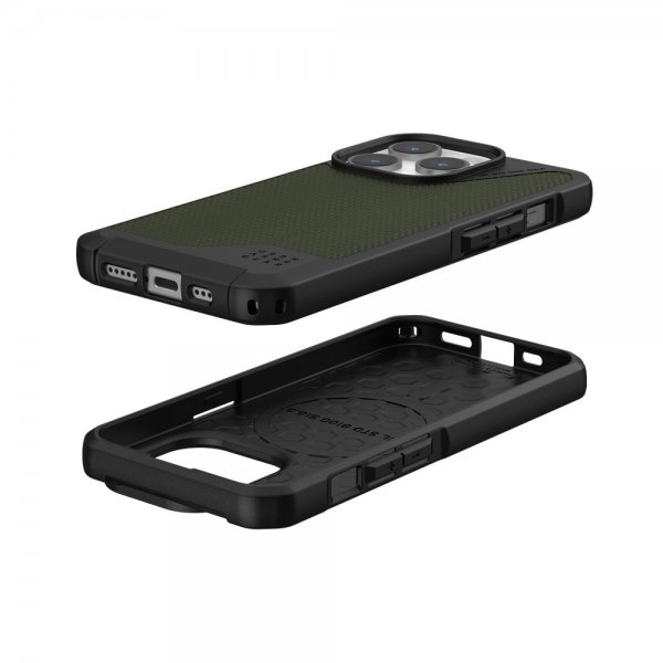 Urban Armor Gear (UAG) iPhone 15 Pro Deksel Metropolis LT MagSafe Kevlar Olive