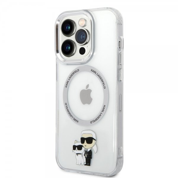 Karl Lagerfeld iPhone 15 Pro Deksel NFT Karl & Choupette Transparent
