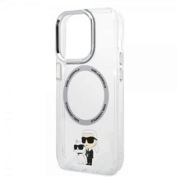 Karl Lagerfeld iPhone 15 Pro Deksel NFT Karl & Choupette Transparent