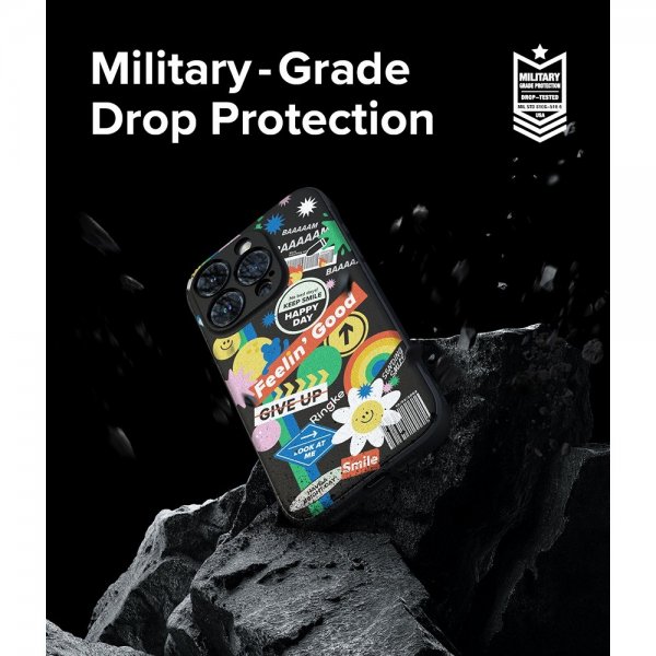 Ringke iPhone 15 Pro Deksel Onyx Design Sticker
