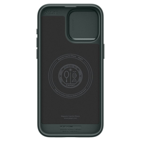 Spigen iPhone 15 Pro Deksel Optik Armor MagFit Abyss Green