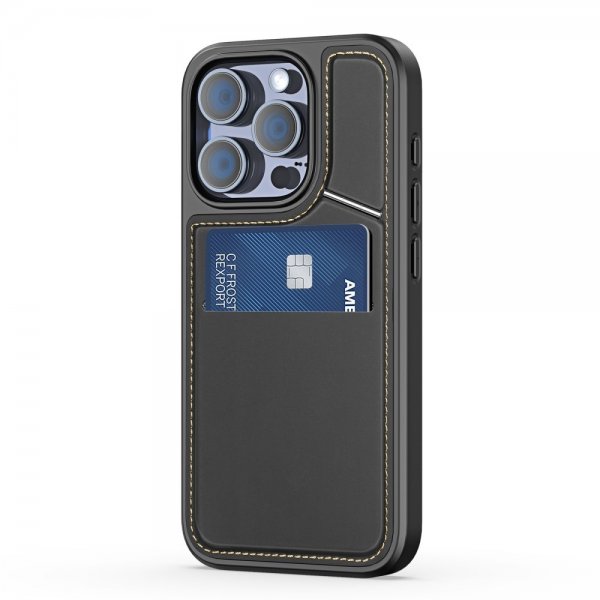 Dux Ducis iPhone 15 Pro Deksel Rafi II Series MagSafe Svart
