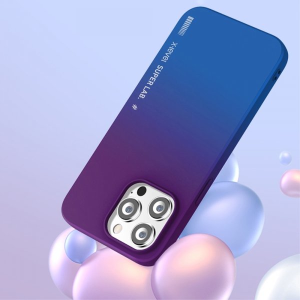 X-Level iPhone 15 Pro Deksel Rainbow Series Gul