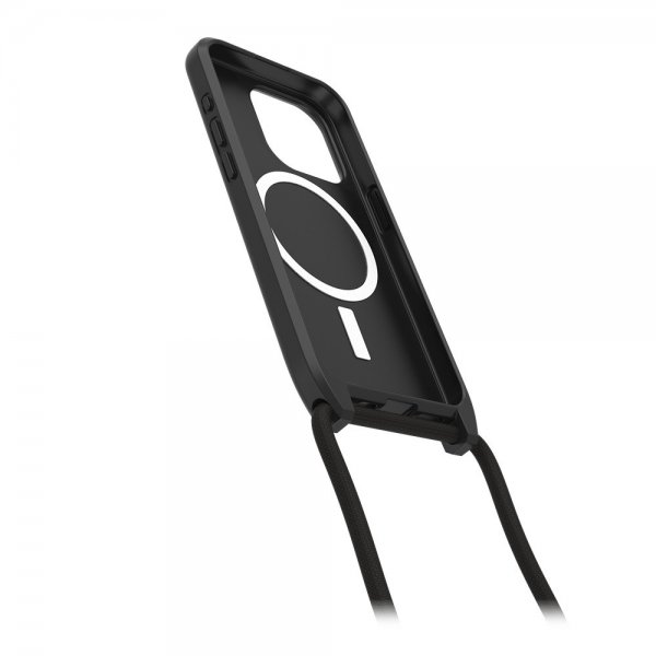 Otterbox iPhone 15 Pro Deksel React Necklace MagSafe Svart