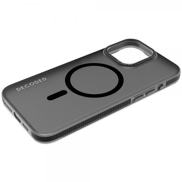 Decoded iPhone 15 Pro Deksel Recycled Plastic Clear Case Transparent Svart