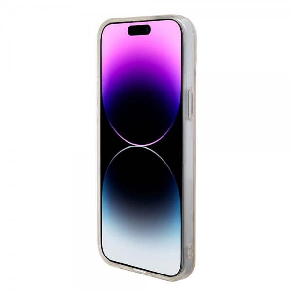 Guess iPhone 15 Pro Deksel Script MagSafe Rosa
