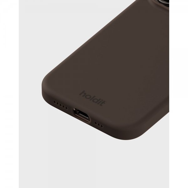 holdit iPhone 14 Pro Deksel Silikon Chocolate