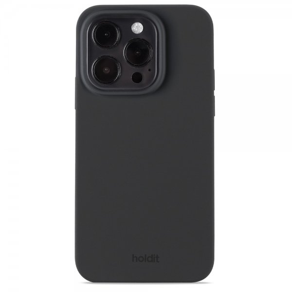 holdit iPhone 15 Pro Deksel Silikon Svart