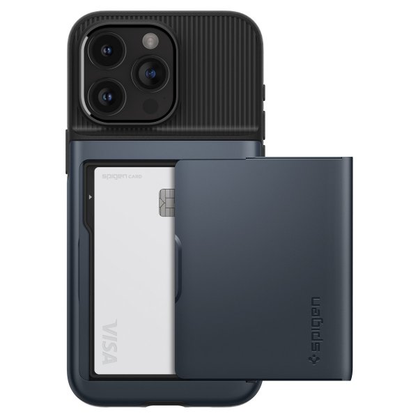 Spigen iPhone 15 Pro Deksel Slim Armor CS Metal Slate