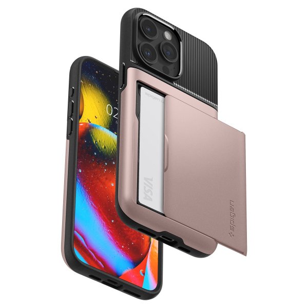 Spigen iPhone 15 Pro Deksel Slim Armor CS Rose Gold