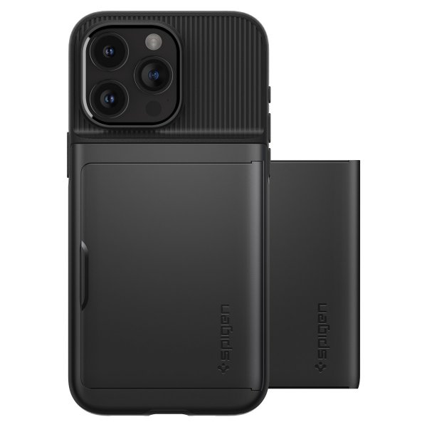 Spigen iPhone 15 Pro Deksel Slim Armor CS Svart