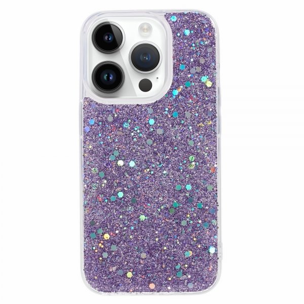 Nordic Covers iPhone 15 Pro Deksel Sparkle Series Lilac Purple